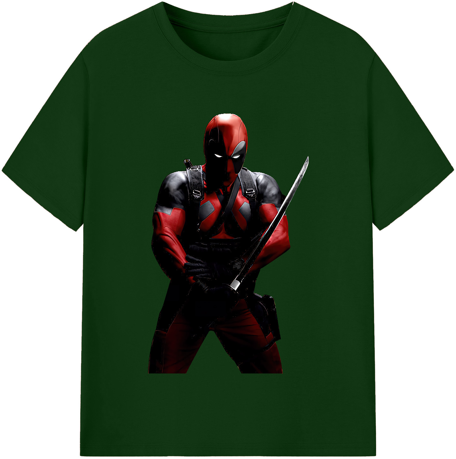 （画像用） Deadpool デッドプール 綿100％半袖Tシャツ（フロントプリント）
